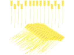 100 Abraçadeiras De Nylon, Design Simples E Prático, Comprimento Ajustável, Peças Em Pp.