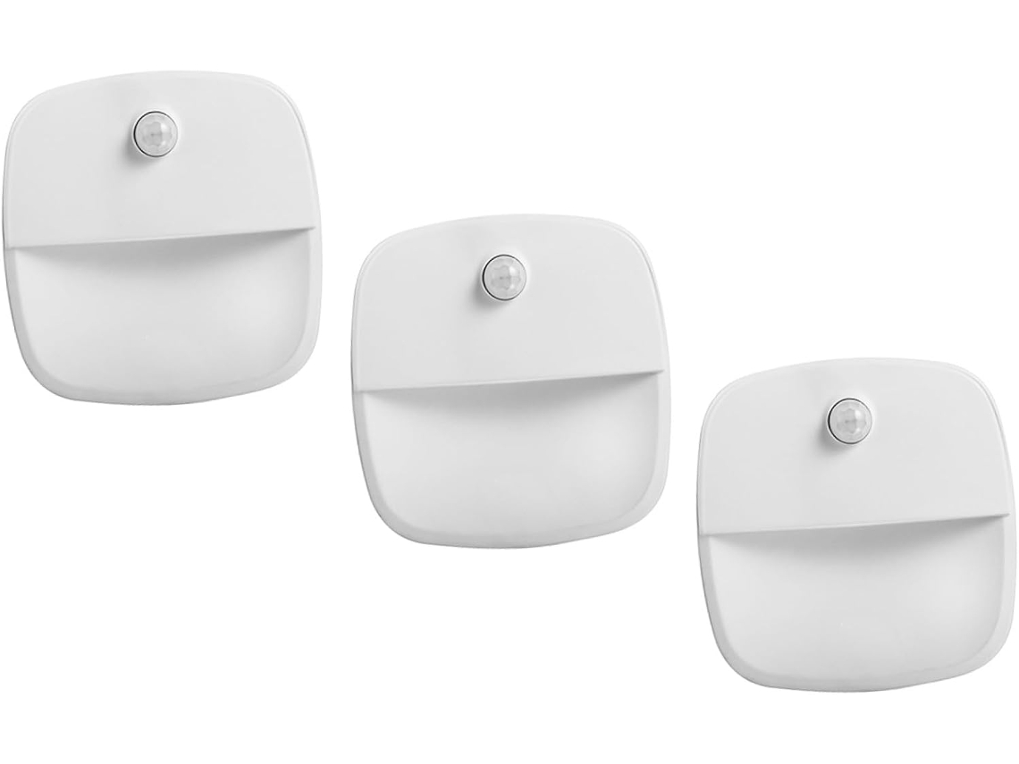 Conjunto De 3 Luzes Noturnas Led Inteligentes Gatuida Com Sensor Luz E