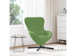Vidaxl Cadeira Ovo Verde Claro 63 X 73 X 90 Cm Veludo