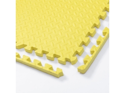 Tapete de salto Chrui - 8 peças de espuma EVA de 30x30cm, 10mm de espessura - Amarelo