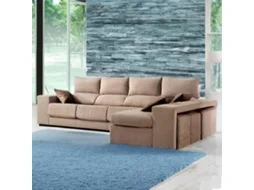 Sofá Chaise Longue Xangai - Esquerdo - Bege (340x160 cm)