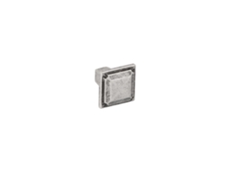 Puxador para Móveis Zamac Diâmetro 28mm X 28 Prata Antiga Brilhante Conjunto de 6 HARDWAREXCHANGE