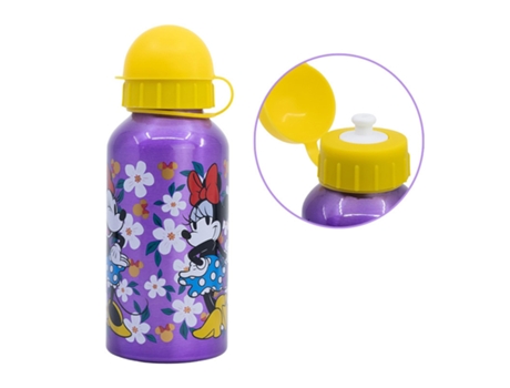Botella Aluminio Pequeña 400 Ml Minnie Sunshine Mickey Y Minnie