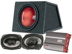 Pack MTX Bass Coluna + Subwoofer + Amplificador