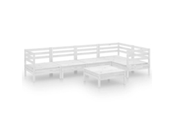 Garden Lounge Set, Garden Lounge Sets Vidaxl Branco Madeira De Pinho (n/a)