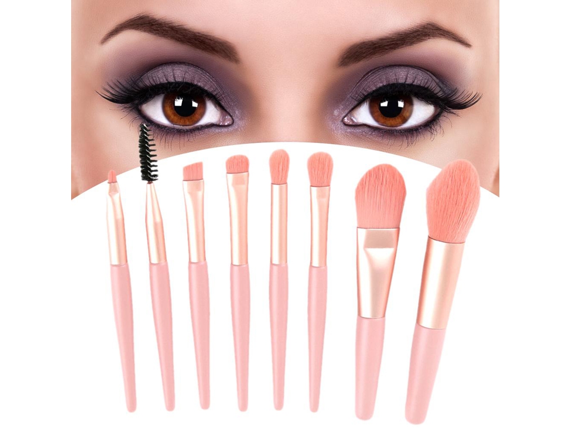 Pinceis De Maquiagem Mini Pó E Blush Conjunto