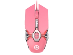Rato YIZHOOD Wire Gaming Games 7 Teclas Retroiluminadas Gamer Girl Mulher Para HP DELL Laptop Computador Notebook PC rosa