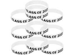 Pulseira Uonlytech Paraben para Formandos 2025, pacote com 10 unidades, design exclusivo e confortável.
