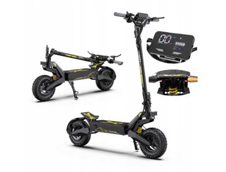 Trotinete Elétrica Ootd T10, Motor De 500 W, Bateria De 48 V 13 Ah, Velocidade Máxima De 55 Km/h, Autonomia De 45 Km, Pneus De 11 Polegadas