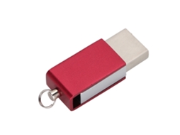 Pen Drive Telescópico Rotativo Colorido Com Oxidação De Interface Dupla Usb3.0 2 Em 1 De 16g, Cor Vermelha