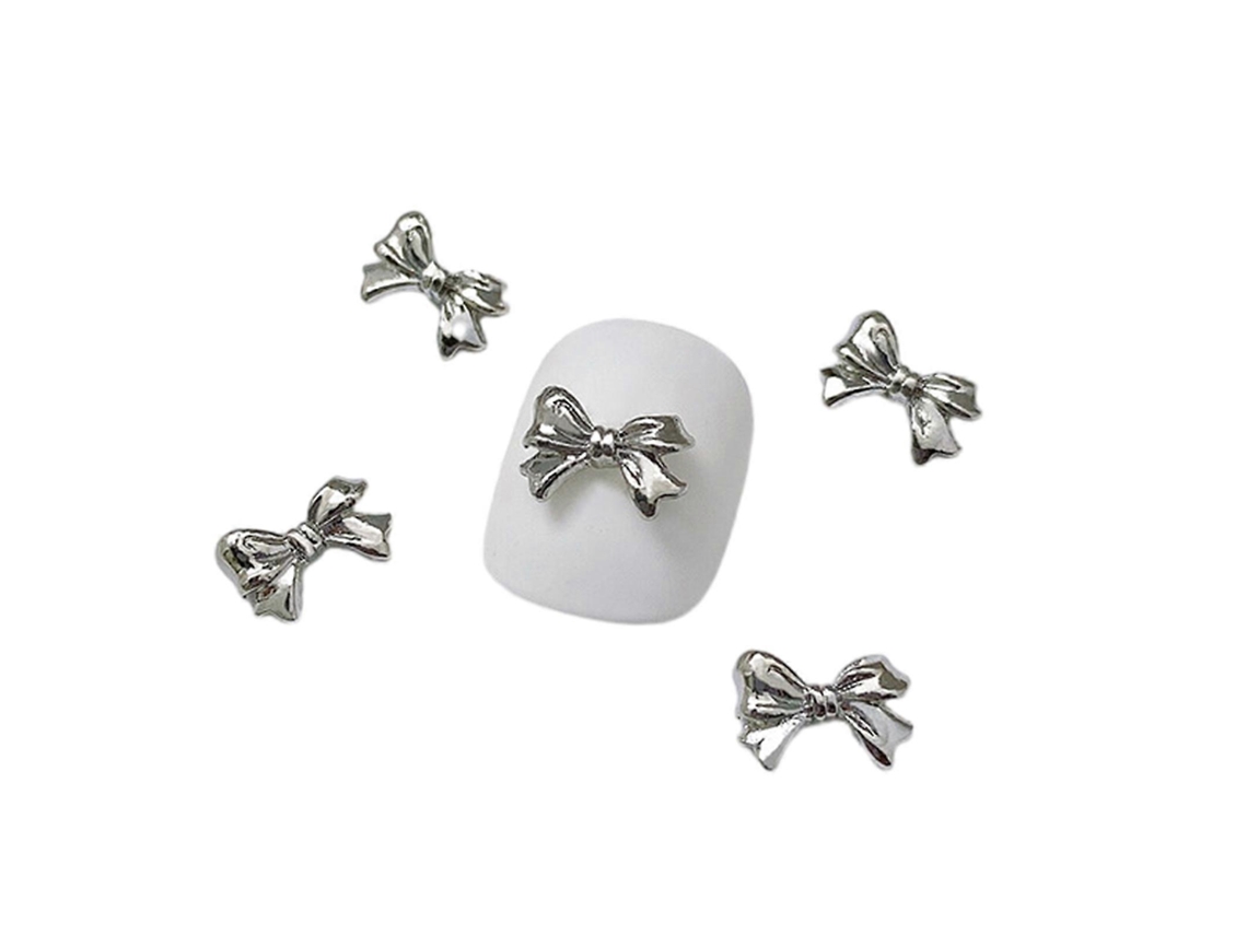 10 Peças Pingentes De Borboleta De Liga 3d Pingentes De Borboleta Metálicos Diamantes Borboleta Arte De Unha Strass Borboletas Hengrongshen