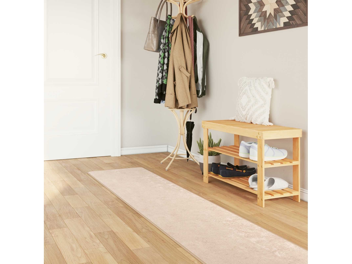 Vidaxl Passadeira Marsa Creme 50 X 400 Cm Poliéster E Pvc