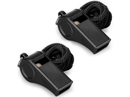 2 Pacotes De Apitos De Plástico Com Cordão, Som Alto E Nítido Ideal Para Treinadores, Árbitros E Oficiais