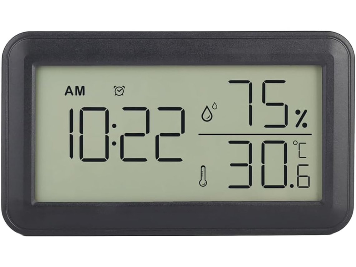 Despertador Digital Com Visor Lcd, Hora - Para Uso Prático E Funcional