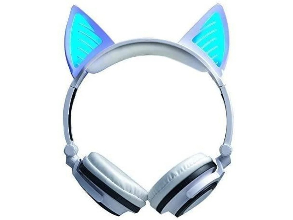 Auscultadores Gaming Bluetooth Bestvite (on Ear - Microauriculares - Noise Cancelling - Prateado)
