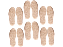 6 Pares De Palmilhas Térmicas Quentes E Confortáveis Para O Inverno, Feitas De Material Semelhante A Lã Polar, Para Uso