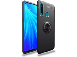 Capa Protetora Graus Anel para Vivo Vivo Z5X 2020 HONGWE. Vidro Temperado com Anel de Suporte Preto