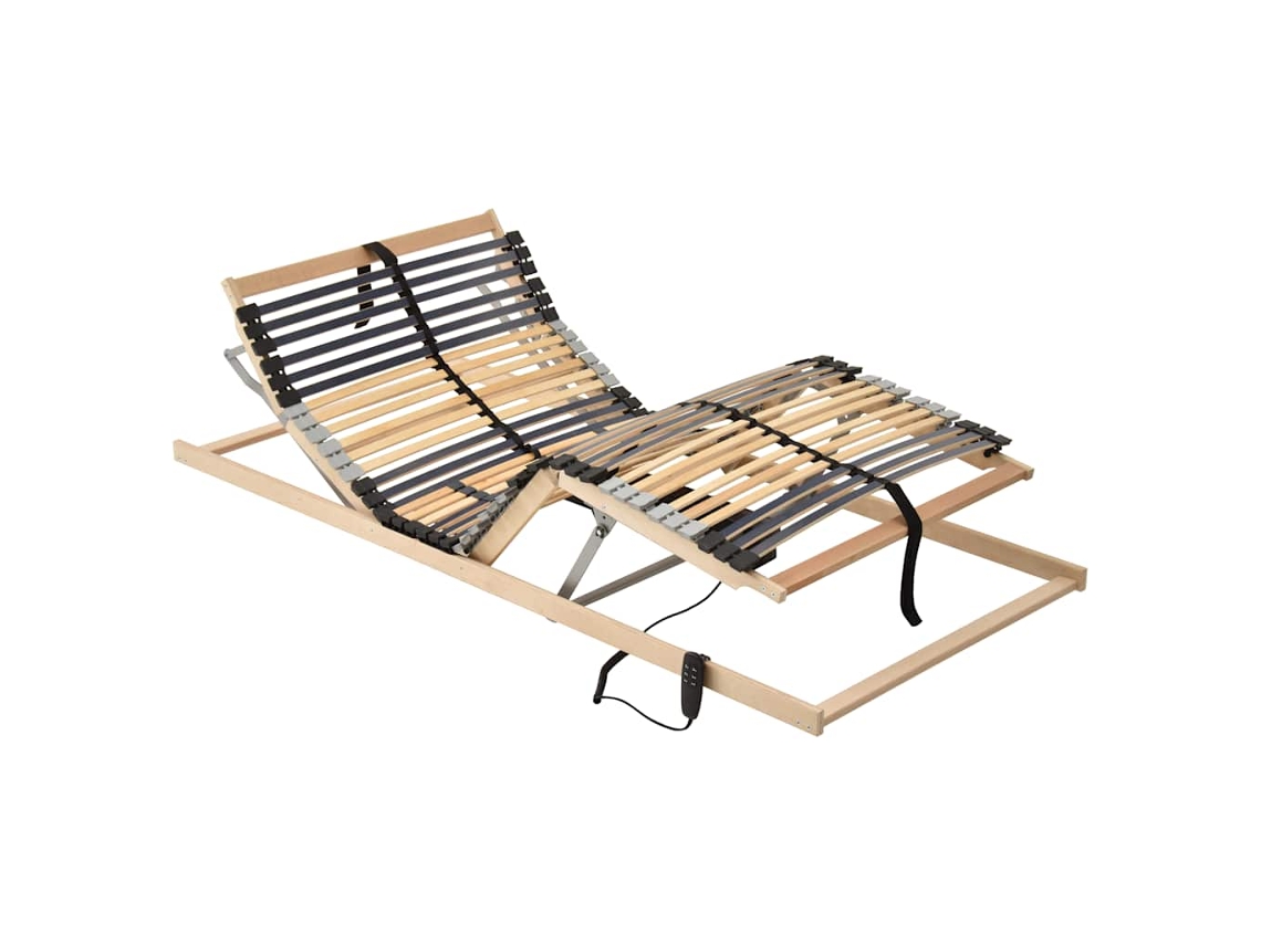 Vidaxl Estrado De Ripas Elétrico Com 42 Ripas 7 Zonas 80x200 Cm