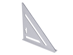 Laxiscreed Régua Triangular De Alumínio De 7" Para Carpintaria Com Escala Métrica
