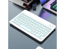 Teclado HEXINYIGJLY Bluetooth Ultra Fino 78 Teclas Silenciosas, Recarregável Usb c, para Ipad Verde