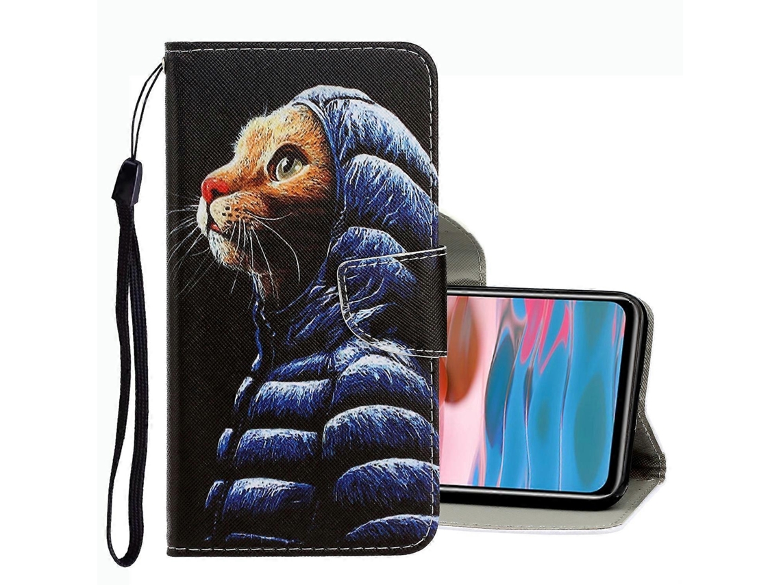 Capa De Celular Em Couro Com Desenho 3d Colorido Para Xiaomi Redmi Note 10 4g