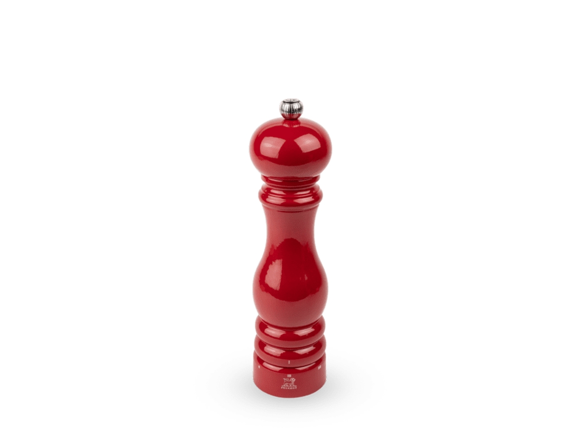 Moinho de Pimenta Paris Select 22 Cm Cor Vermelho Paixão em Madeira de Faia PEUGEOT