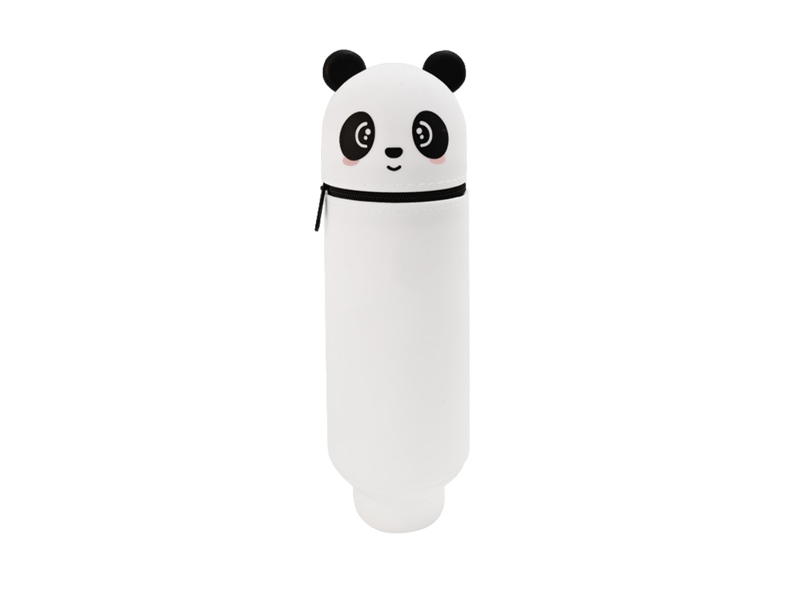 Laxiscreed Estojo De Silicone Com Design De Panda Para Lápis E Material Escolar, Resistente E Prático Para Estudantes