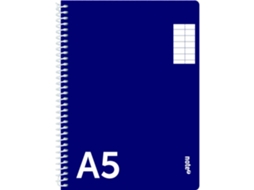 Caderno Espiral Pautado A5 Azul NOTE!