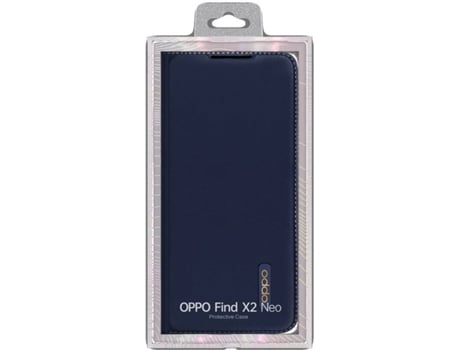 Capa OPPO Find X2 Neo PU Flip Azul