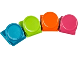 Conjunto de 4 Clips Geladeira Magnética, Quadro Branco, Clipes para Fotos, Clipes para Pasta de Material