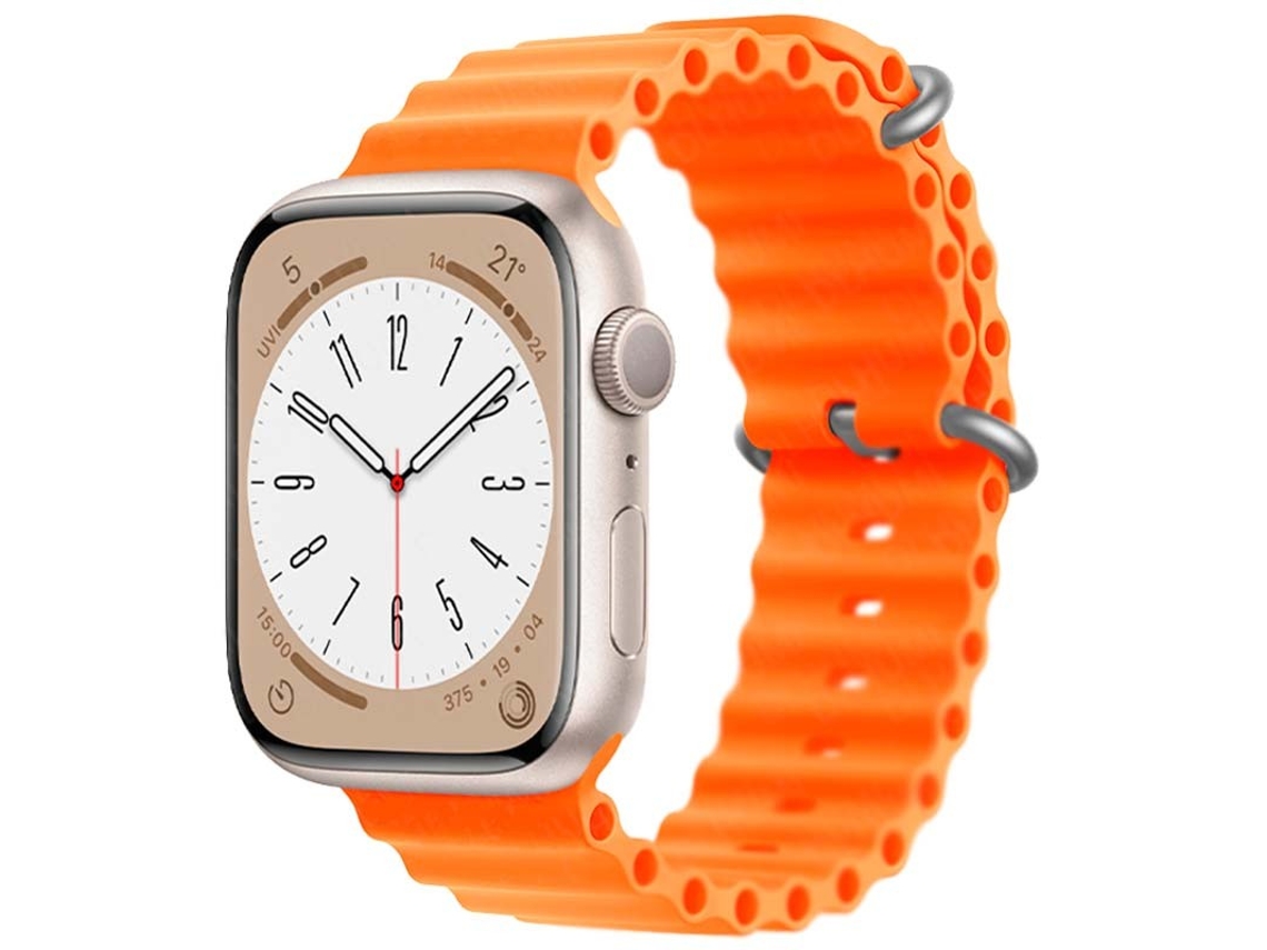 Pulseira Apple Watch 38/40/41Mm Wave Laranja Oem