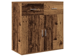 Conjunto 1 Aparador De Madeira Engenharia Vidaxl Castanho Derivados De Madeira (78 X 38 X 80 Cm)