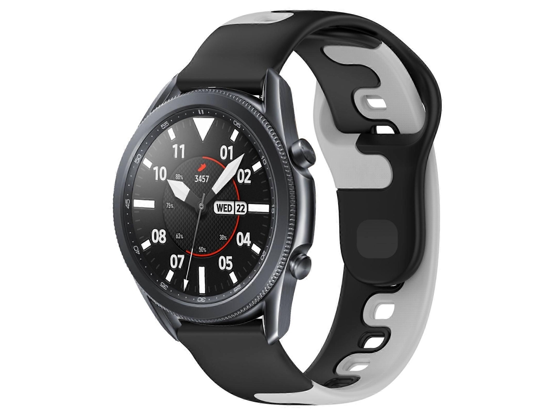 Pulseira De Silicone Bicolor De 22 Mm
