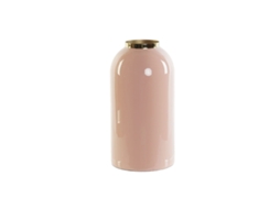 Vaso Dkd Decoração Da Casa Verde, Dourado Coral Ferro Lacado 13 X 13 X 25 Cm (2 Unidades)