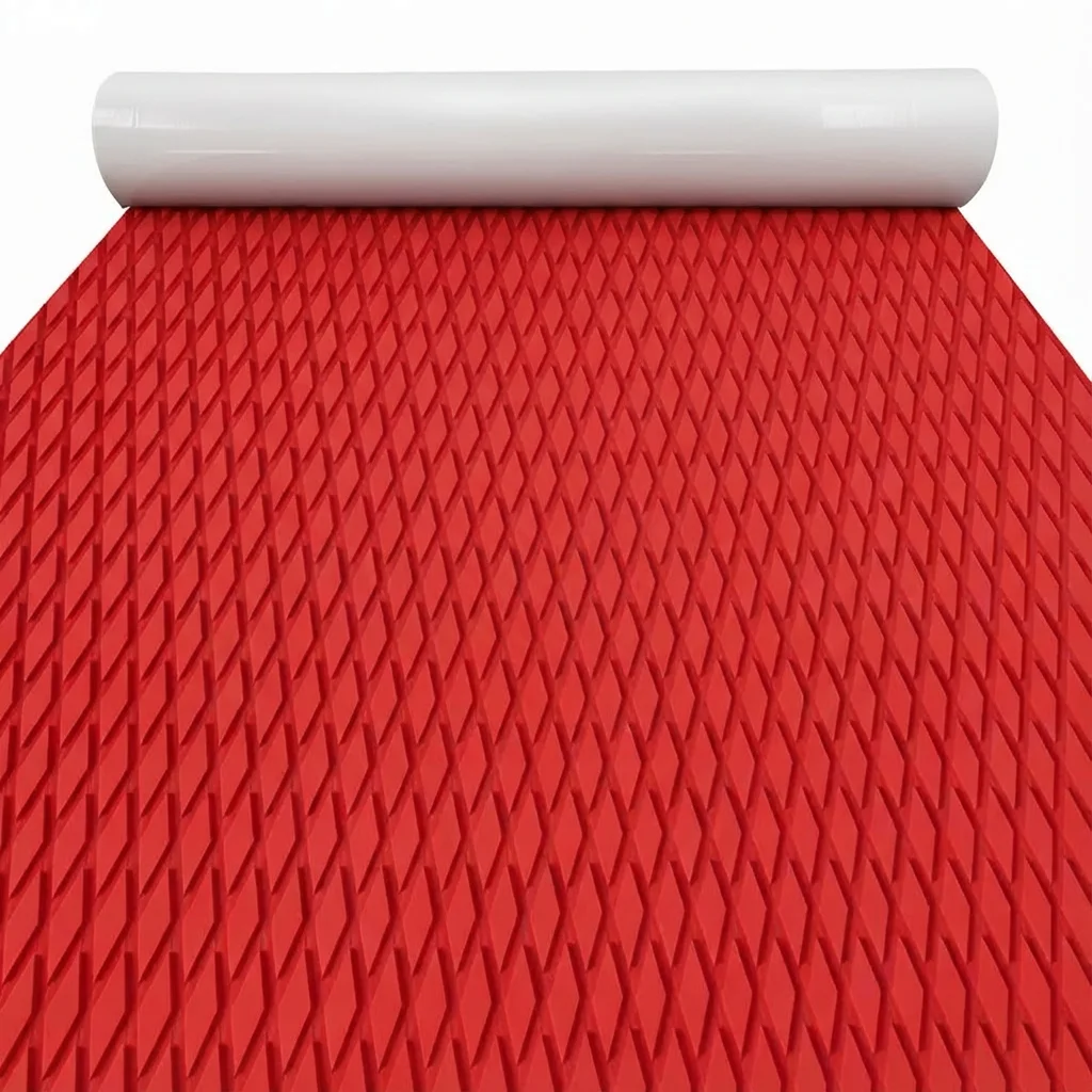 (vermelho) 1150x310 Mm, Espuma Eva, Tapete Antiderrapante Para Prancha De Surf, Textura Diamante, Para Caiaque, Piscina, Skate