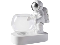 Maceta Astronauta Com Luz Led Vaso De Vidro Moderno Para Suculentas Decoração Criativa Nórdica 2025