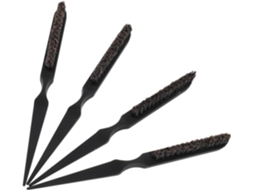 Conjunto de 4 canetas modeladoras profissionais com cerdas de ABS para extensões de cabelo.