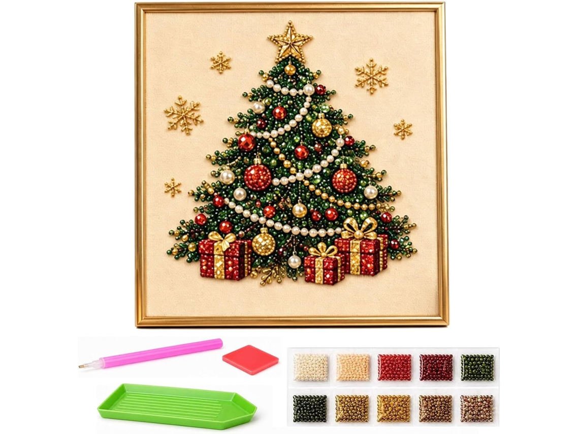 Kit De Pintura Com Diamantes Natal, 3d, Com Pérolas, Com Variante 0416