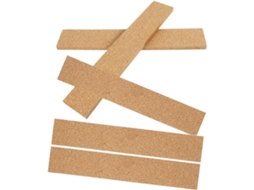 Tiras de Cortiça Autoadesivas para Quadros Brancos, Conjunto de 5 Unidades, Material Natural Sólido. SFUSHOS