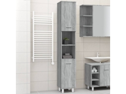 Vidaxl Armário Casa De Banho 30x30x179 Cm Deriv. Madeira Sonoma Cinza