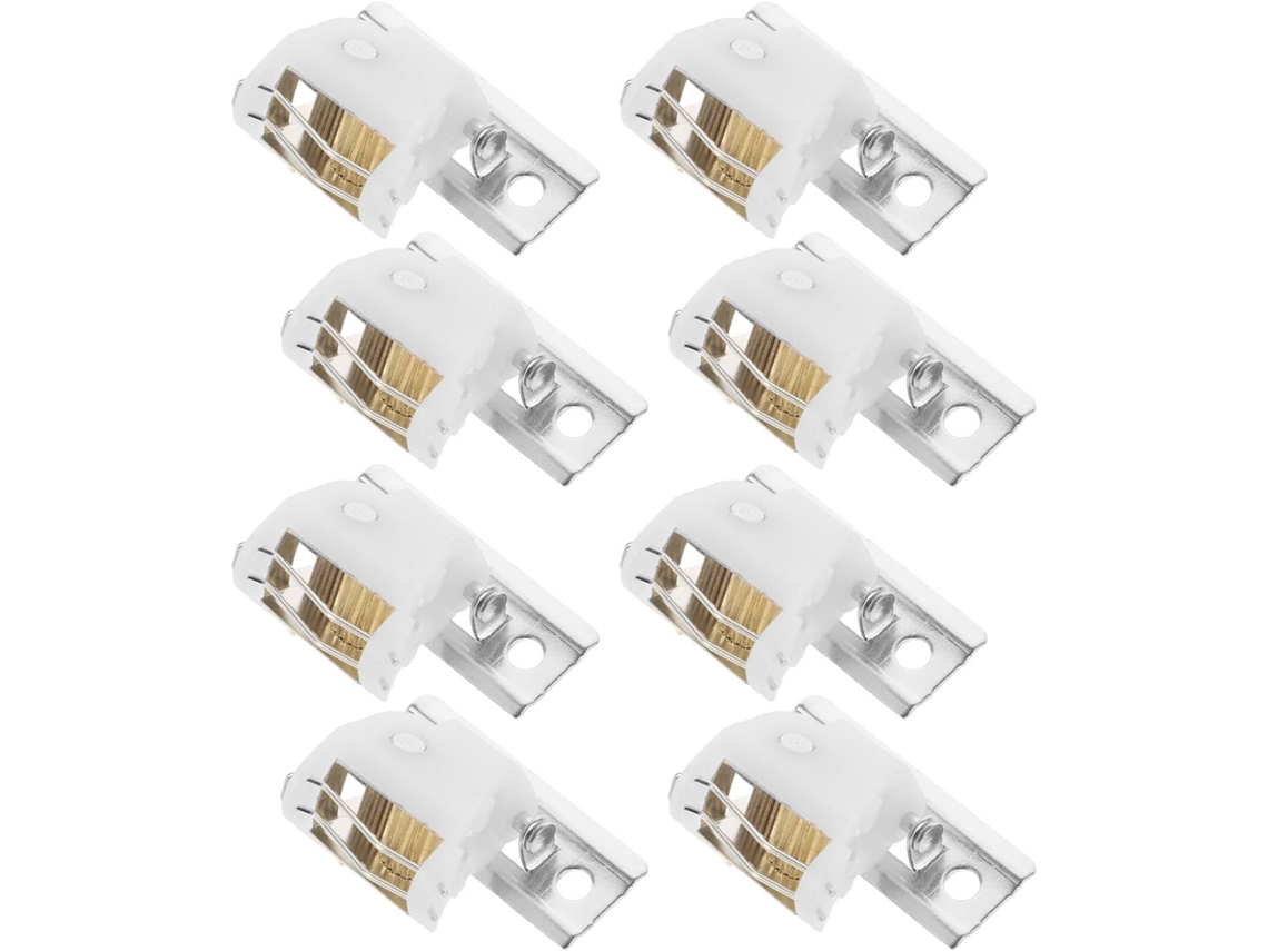 Conjunto De 8 Peças Mecanismo Travamento Para Persiana Romana, Com Polia Fixa Em Metal Branco, Durável E De Fácil