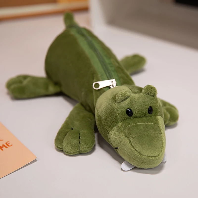 (estilo 1, 26 Cm) Estojo De Lápis De Pelúcia Em Formato De Animal De Desenho Animado, Bolsa Grande Para Guardar Material Escolar Infantil