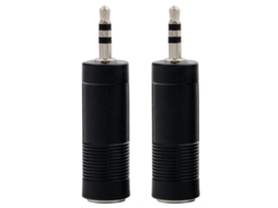 Adaptador de Áudio 3,5 Mm para 6,5 ​​mm, Conversor Microfone Macho Fêmea e Fone Ouvido . AQUAFORGE (2 Unidades)