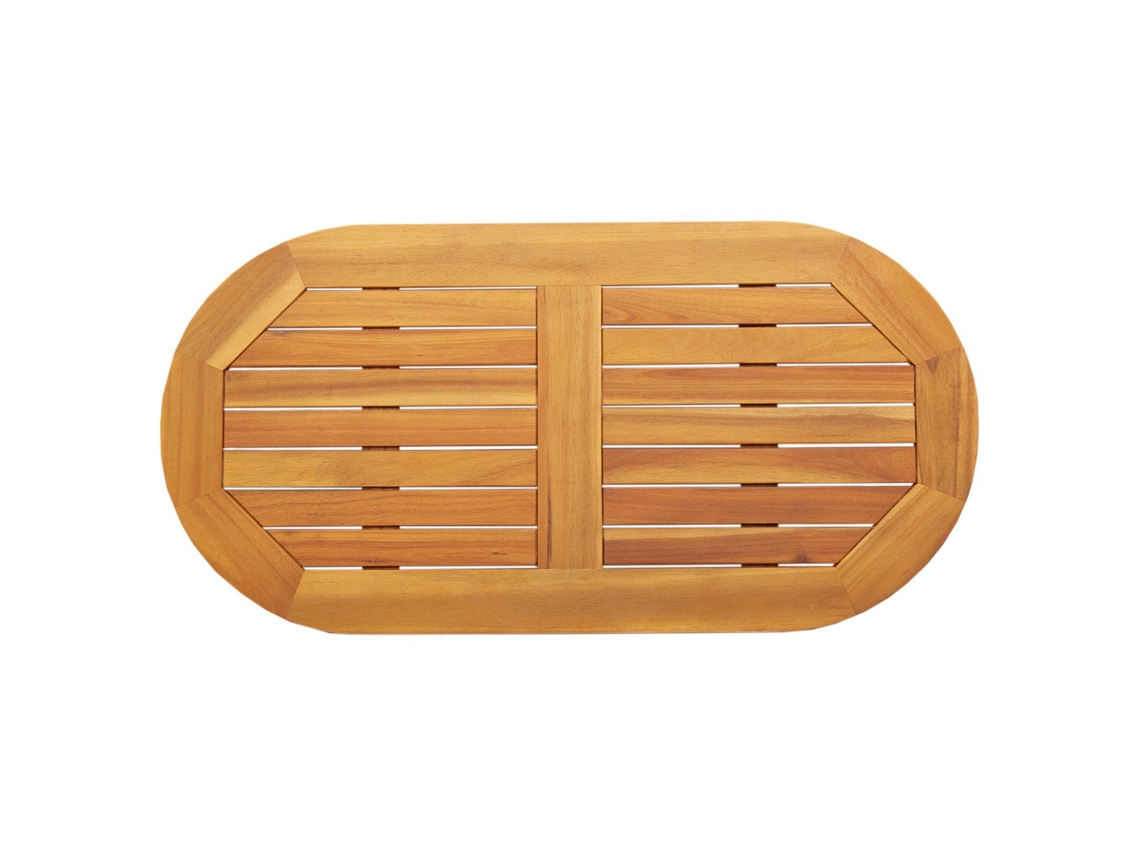 Conjunto 1 Tampo De Mesa Vidaxl Castanho Madeira De Acácia Maciça (90 X 45 X 2 Cm)