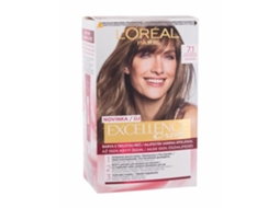 Creme de Tripla Proteção L'Oréal Paris Excellence, 7.1 Loiro Acinzentado Natural, 48 ml