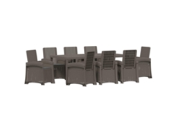 Vidaxl Conjunto De Jantar Para Jardim 9 Unid. Pp