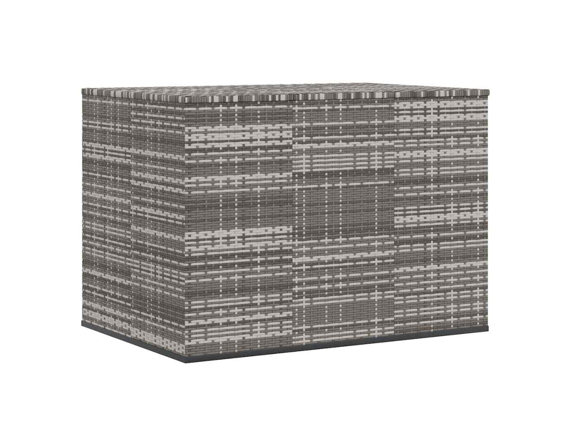 Caixa Almofadões Jardim 145x100x103 Cm Vime Pe Cinzento MAISON EXCLUSIVE