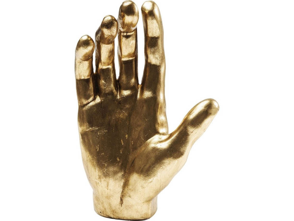 Peça Decorativa Mano Dourada