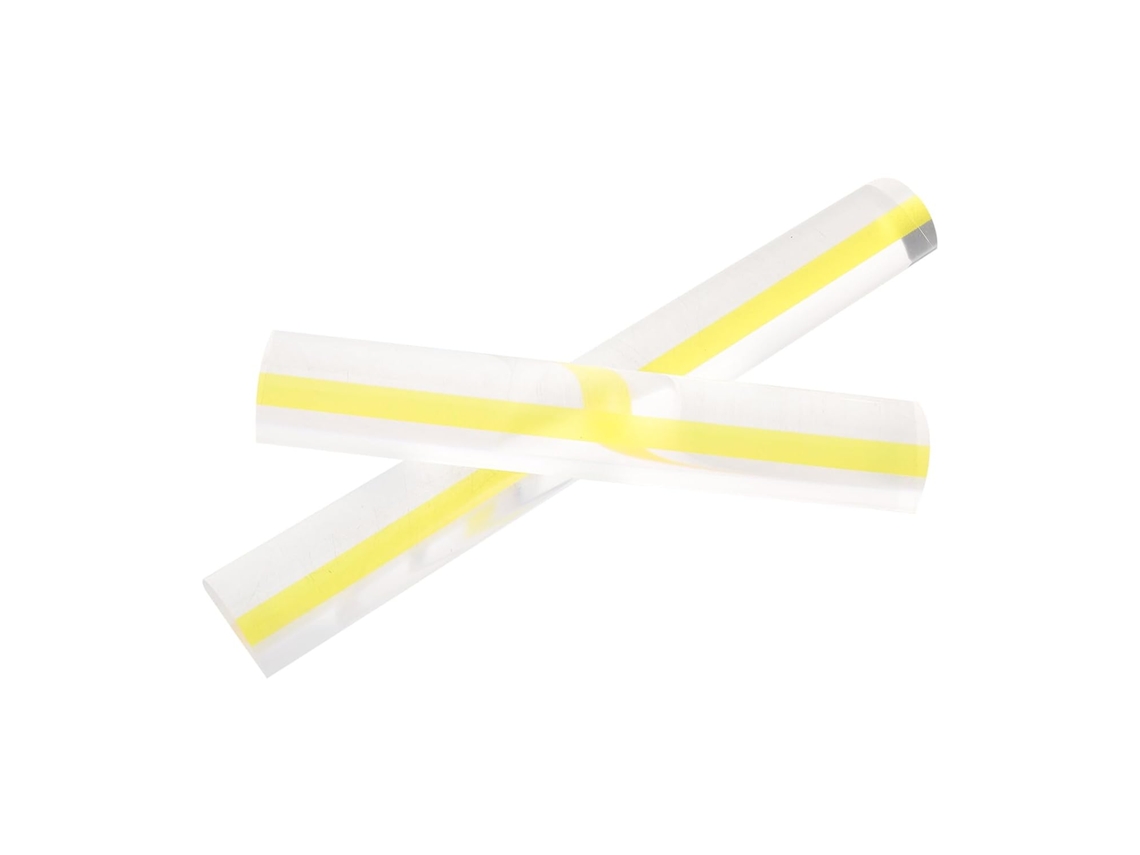 Conjunto De 2 Réguas De Acrílico Transparentes De 15 Cm (6 Polegadas)