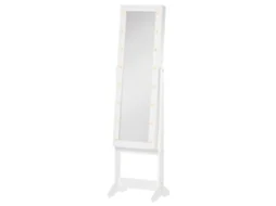Guarda-joias de Pé Mdf Cor Branco 36x30x136 cm Homcom